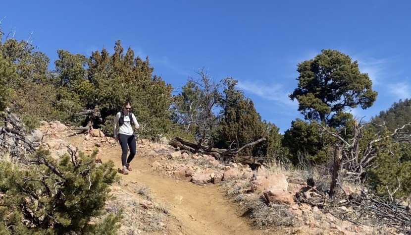 coros apex - ellie descended back into santa fe after reaching the high point...