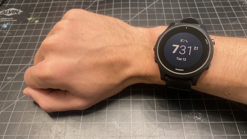 garmin forerunner 945 - the screen on the 945 is easy to read and durable.