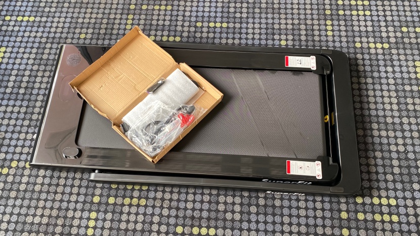 goplus superfit 2 in 1 folding treadmill - the goplus arrives almost ready to go; you can be striding in...