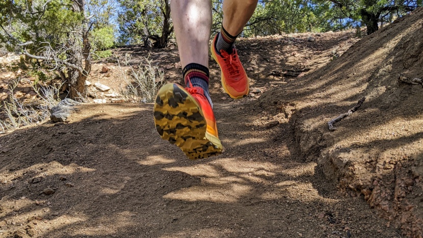 hoka torrent 2 - with a profile that tapers from a pinpoint in the toe box to a wider...