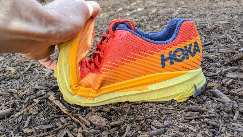 hoka torrent 2 - the lack of a rock plate allows for a lateral flex that helps the...