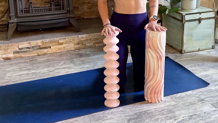 foam roller - with the lululemon double roller, you get two uniquely designed...