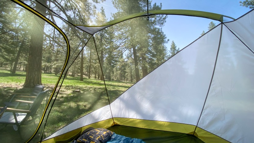 marmot limestone 8 - the translucent back and full mesh front is both privacy friendly...