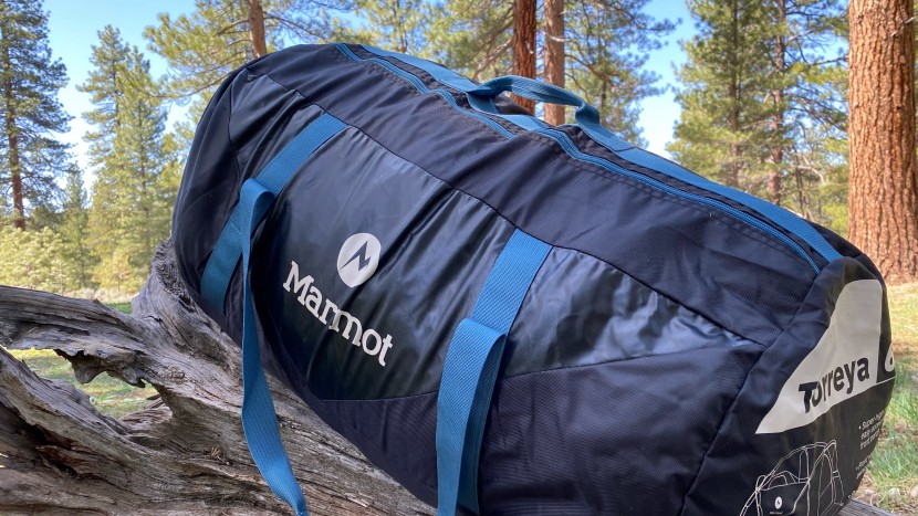 marmot torreya 6 - the torreya packs up nicely, but it's not what we would call small...