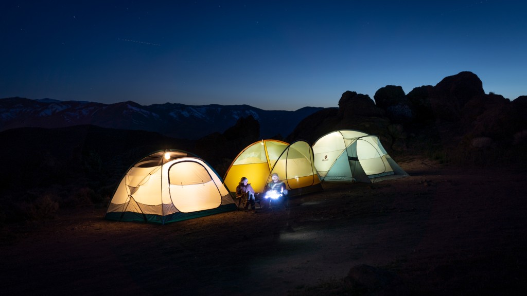 camping tent - three of our top-performing tents enjoying an evening under the stars.