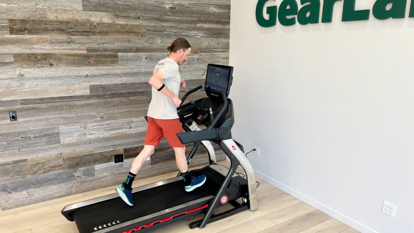 bowflex treadmill 22 - the handrail buttons are easy to reach while you're running.