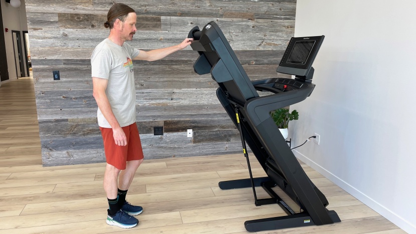 treadmill - the 1750 is a large piece of equipment, but the deck folds up for...