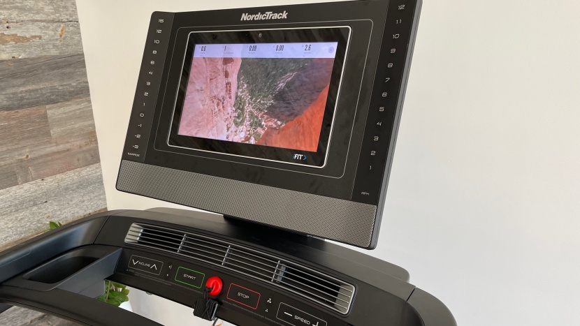 nordictrack commercial 1750 - the 16-inch hd touchscreen features quick-jump buttons for speed and...