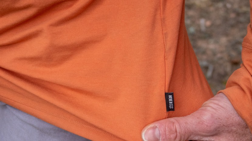 rei co-op sahara shade hoodie - branding is kept to an absolute minimum: a small tag on the bottom...