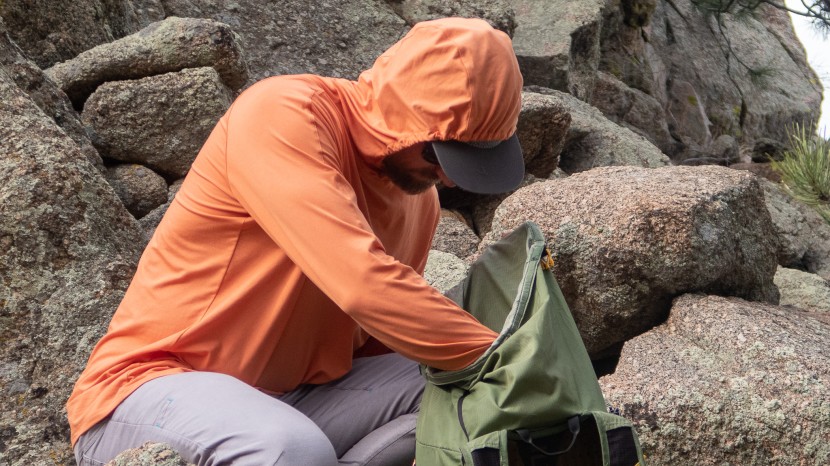 rei co-op sahara shade hoodie - the hood's hidden cinch strap does an excellent job keeping it as...