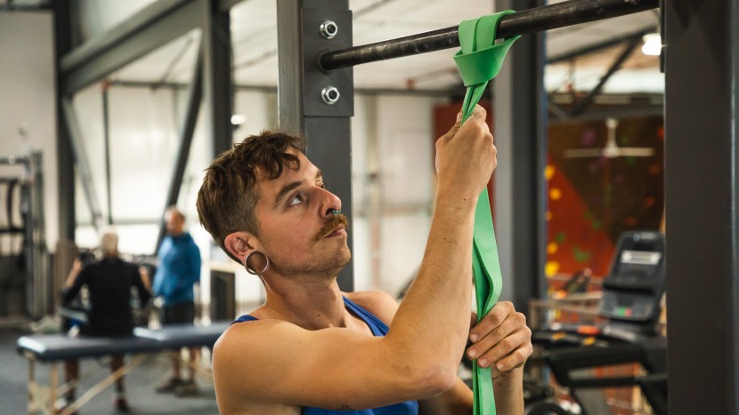 exercise resistance bands - it doesn't get much simpler than a girth hitch. the serious steel...