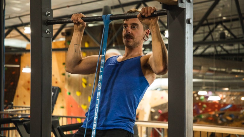 exercise resistance bands - the serious steel bands are geared toward pull-ups, but they will...
