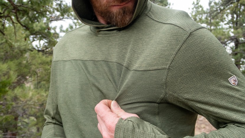 sun shirt men - the kuhl engineered hoody is made up of different fabric panels each...