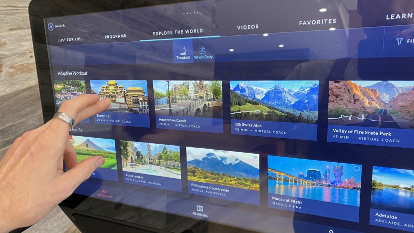 bowflex treadmill 22 - lots of scenic run options with explore the world. when doing...