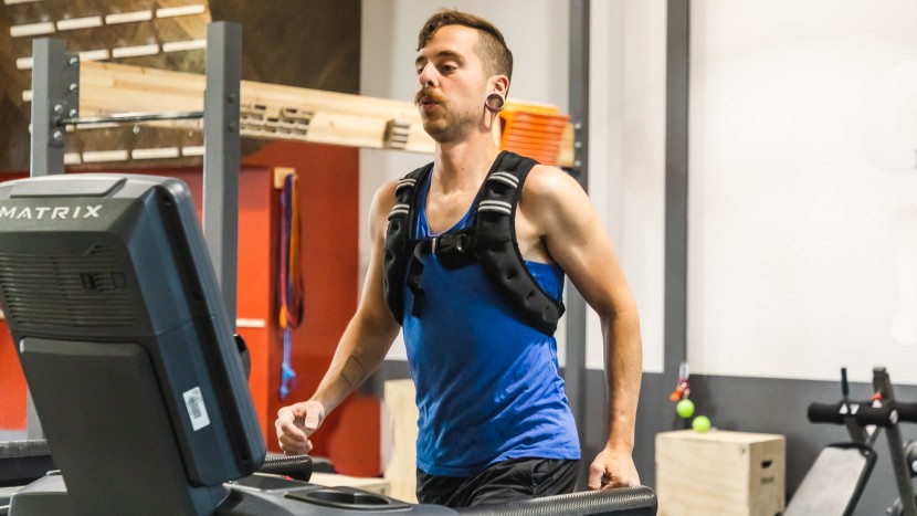 weight vest - the henkelion sits close to the body and only bounces a little when...