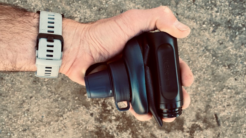 lifestraw peak squeeze - this collapsible bottle that packs down into the palm of your hand...