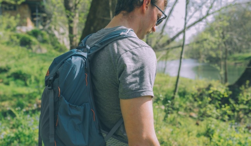 the new wider hip belt on the rei flash 22 conforms well around the...