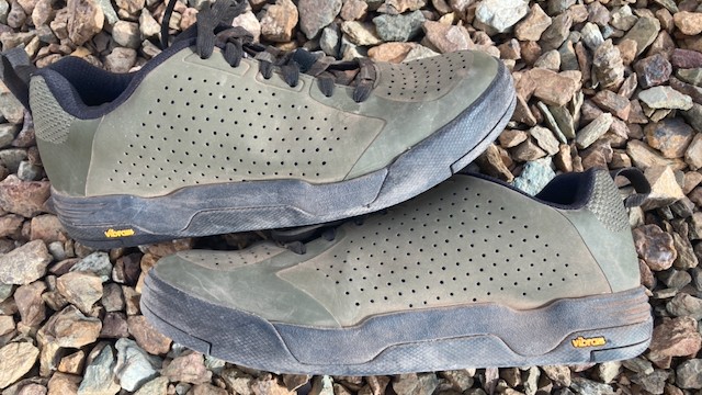 mountain bike flat shoes womens - the perforated uppers extend from the toe through the midfoot and do...