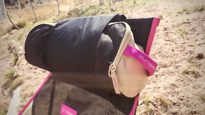 camping chair - the sunset chair's carrying bag also doubles as a personalized...