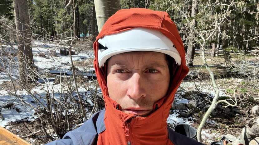 outdoor research ferrosi hoodie - with plenty of room to fit over a regular climbing helmet, this...