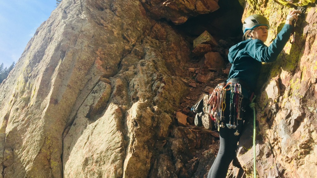 climbing gear - to test our softshells we ran and biked and hiked and climbed - a...