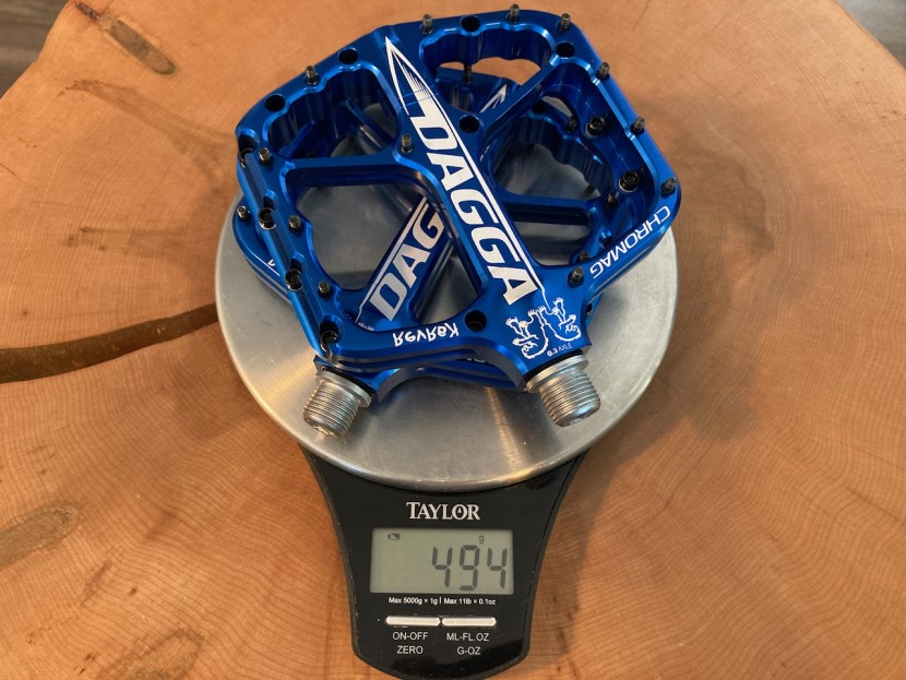 chromag dagga - these are the heaviest pedals in our review at 494 grams but are...