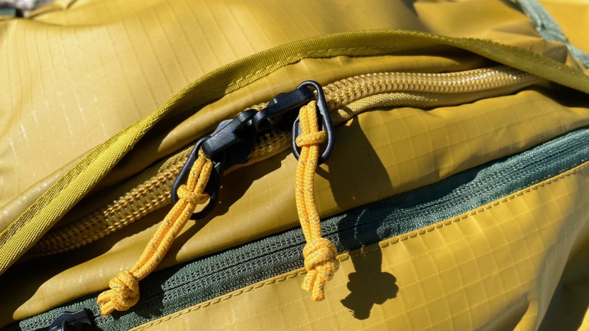 large, sturdy zippers with extended pulls and zipper flaps to...