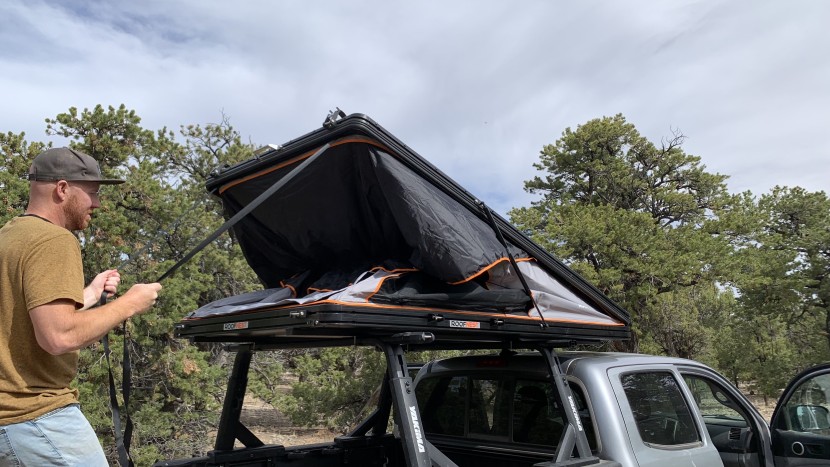 roofnest falcon 2 - converting the falcon 2 from camping to travel mode takes a few...