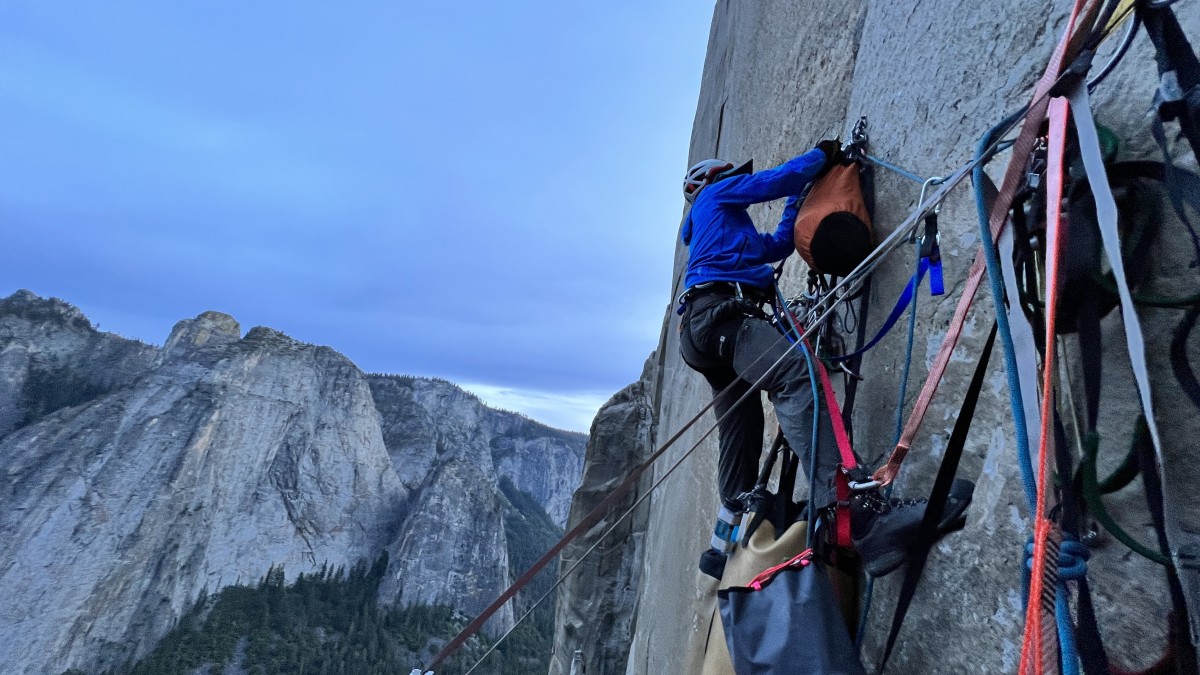 Mammut Ultimate VII SO Hooded Review (With stormy skies on the horizon, we were kept well protected wearing the Ultimate VII SO.)