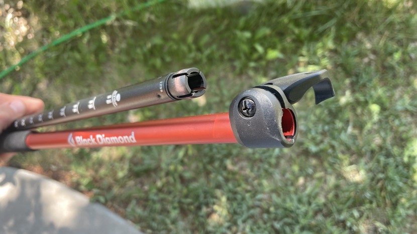 black diamond trail ergo cork - thick aluminum shafts add weight, but also increase durability.