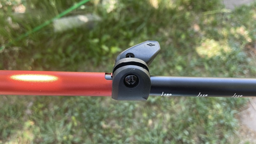 black diamond trail ergo cork - plastic lever locks provide mostly stable length adjustment, but the...