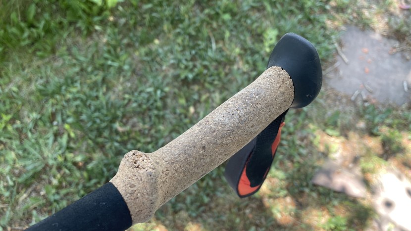 black diamond trail ergo cork - the cork grip is susceptible to chipping, and one of our poles...