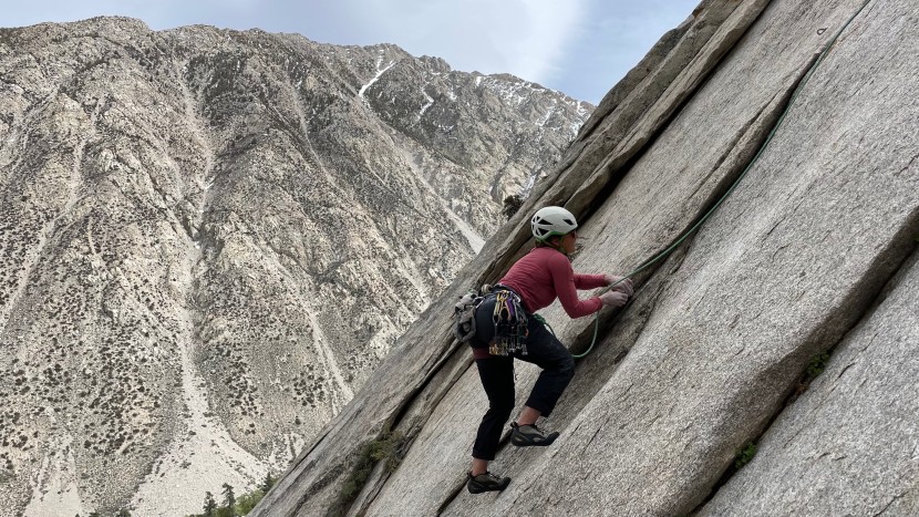 getting high up on some granite is a great way to test the...