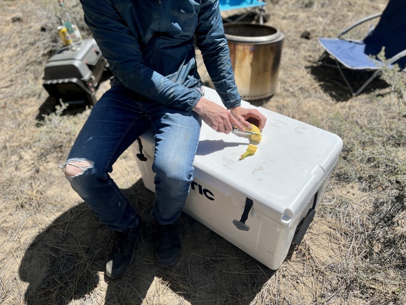 rtic 65 - rtic 65 lid makes a nice cutting board, table top, and chair.