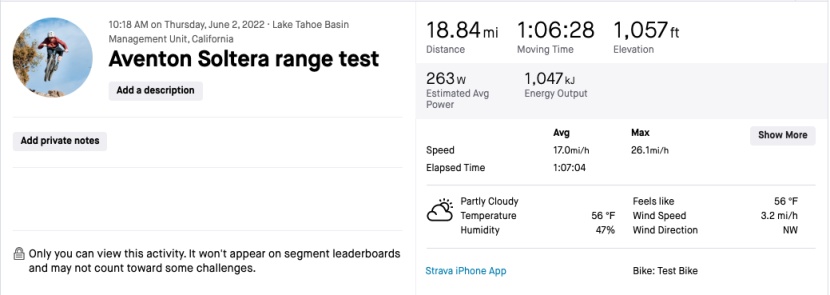 aventon soltera - the soltera performed well in our throttle-only range test.