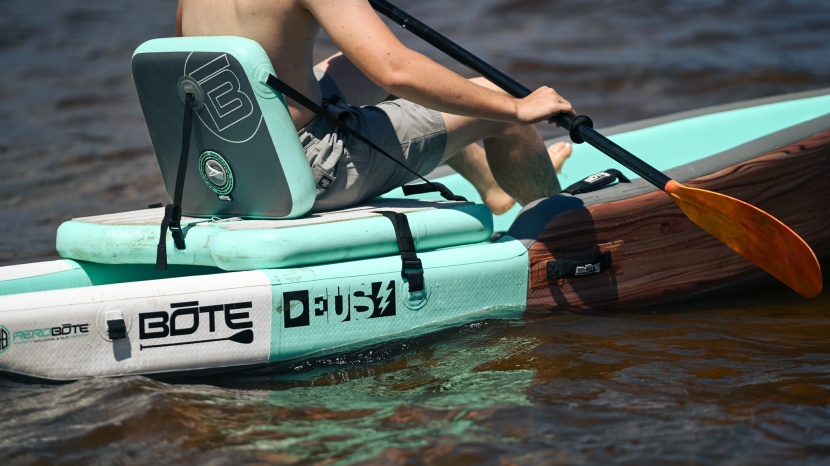 inflatable kayak - the bote deus is made from exceptionally thick material with a...