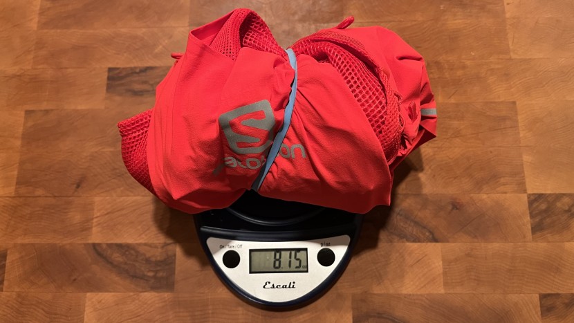 salomon sense pro 5 - at 8.1 ounces, this vest gets robbed by the volume to weight ratio...