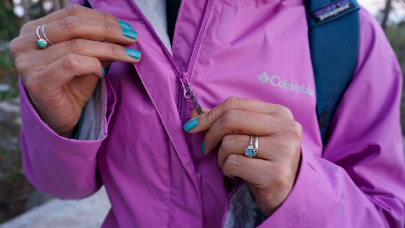 columbia arcadia ii for women - the zipper occasionally gets stuck on the back flap, which is...