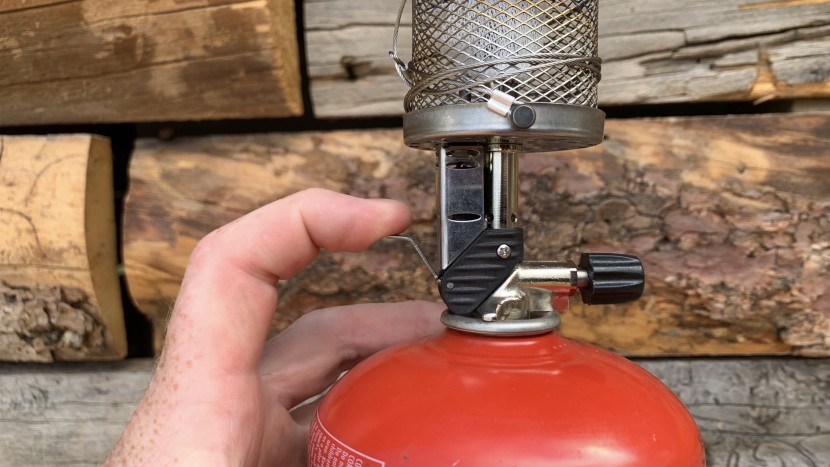 lantern - the piezo lever on the primus micron ignites the fuel without a...