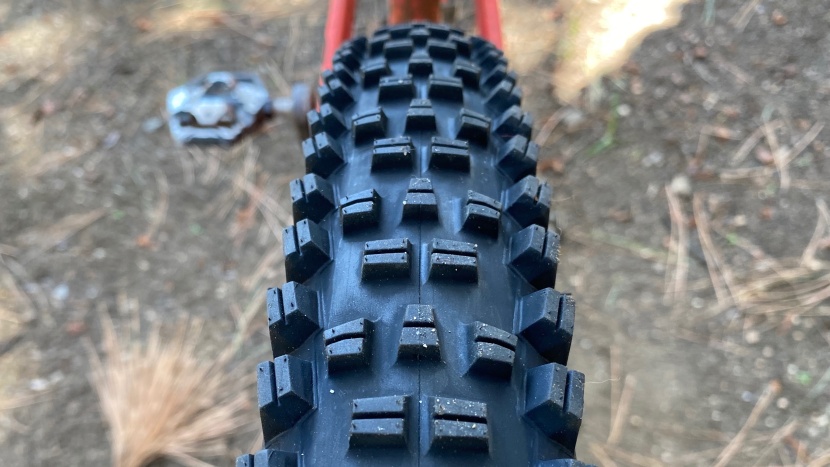 wtb trail boss 2.4 &amp; 2.6 - the relatively square profile and substantial row of shoulder lugs...
