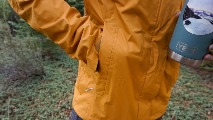rei rainier for women - the lining of the hand pockets on the rainier is soft against bare...