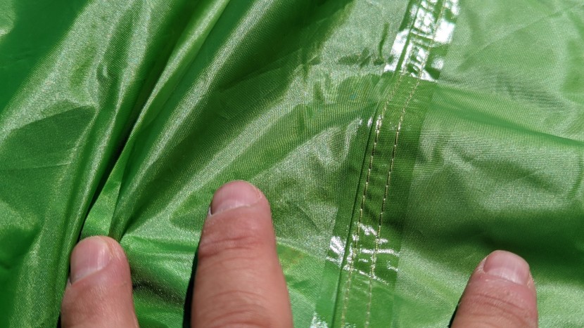 the eureka doesn't miss a beat. every seam is coated in wide seam...