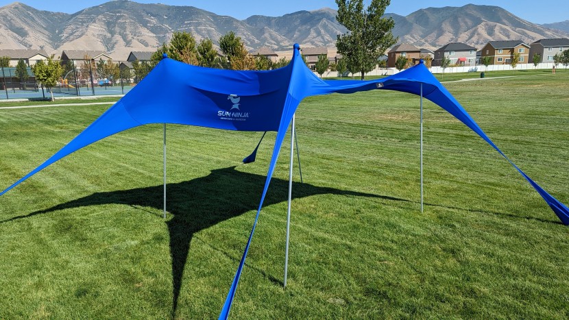 canopy tent - the sun ninja did not perform well during our wind testing. even...