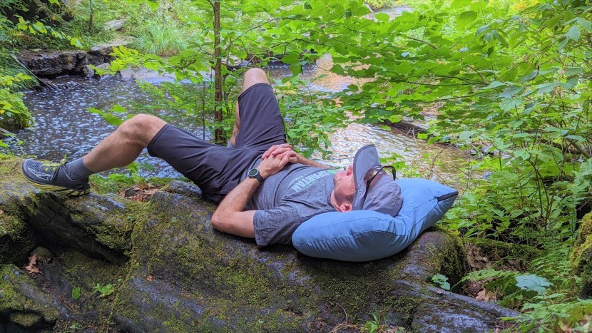 hest pillow - using our hest to relax in the backwoods of vermont as we mentally...