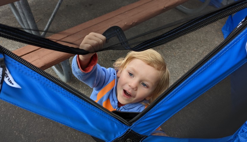 we love having dual-sided access  to every zipper. the front...