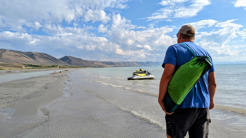 eureka tagalong shelter - it's easy to grab this canopy, sling it over your back, and head out...
