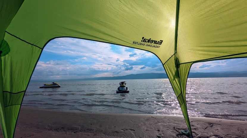 eureka tagalong shelter - the polyester canopy fabric is strong and waterproof. it provides...