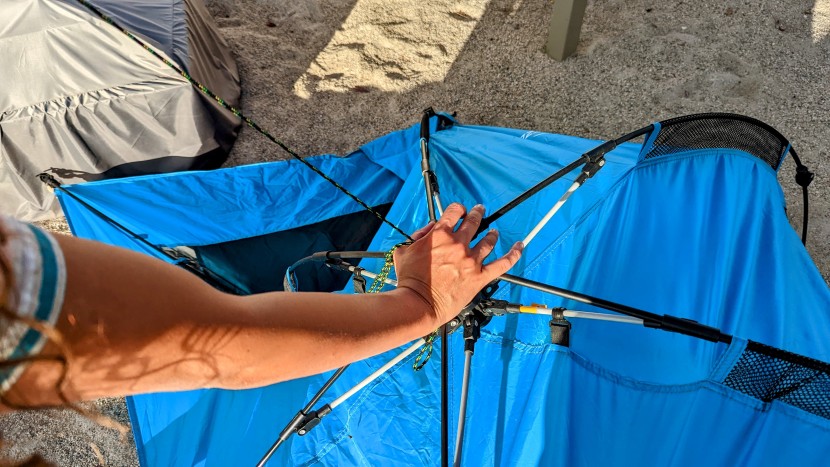 canopy tent - we recorded some of our fastest setup times with the pacific breeze...