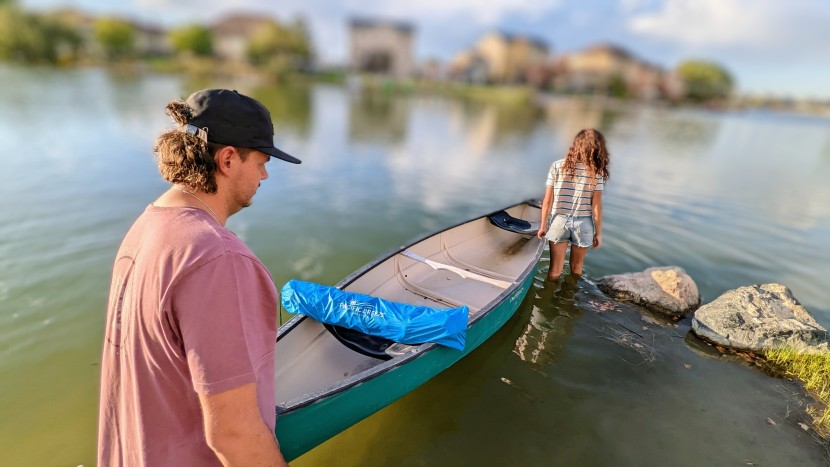 pacific breeze easy up - we took our easy up on canoe rides and used it to watch youth...