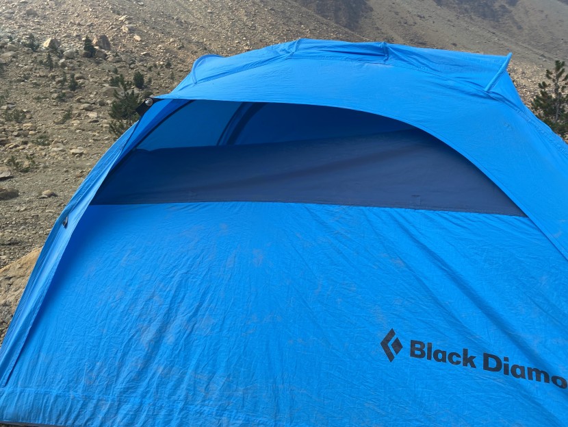 black diamond hilight - the hilight has a third pole that creates an awning for the door and...